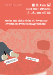 Myths and risks of the EU-Myanmar Investment Protection Agreement