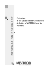 Evaluation in the Development Cooperation Activities of Misereor and its Partners