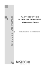 Participation in the Work of MISEREOR