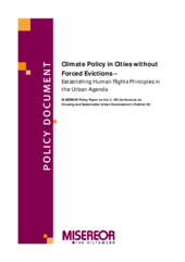 Climate Policy in Cities without Forced Evictions